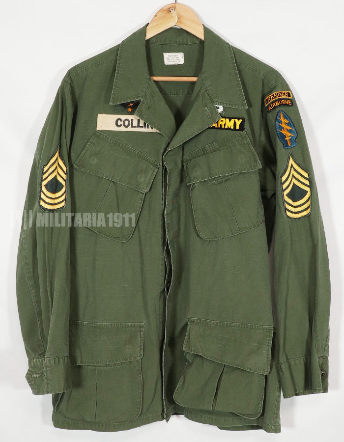 実物　1968年製　4th Model ジャングルファティーグ M-R パッチレストア　中古品