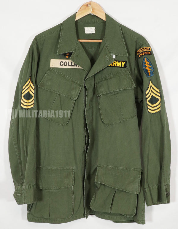 実物　1968年製　4th Model ジャングルファティーグ M-R パッチレストア　中古品