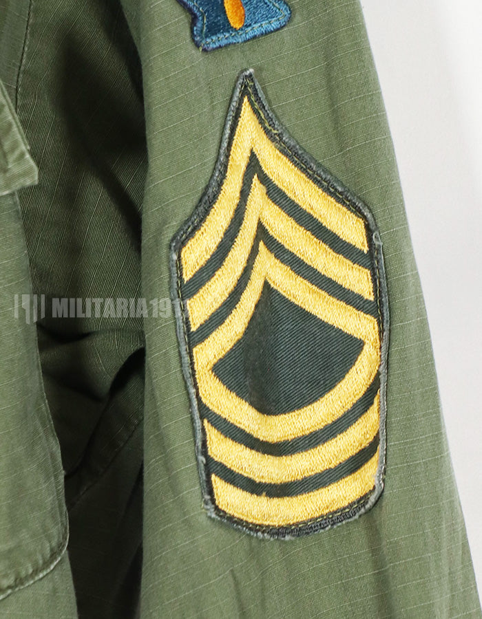 実物　1968年製　4th Model ジャングルファティーグ M-R パッチレストア　中古品