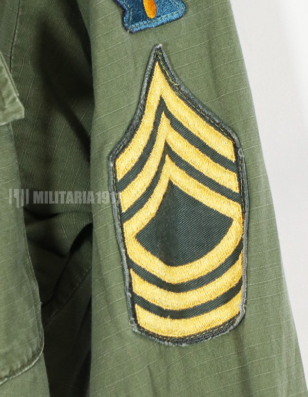 実物　1968年製　4th Model ジャングルファティーグ M-R パッチレストア　中古品