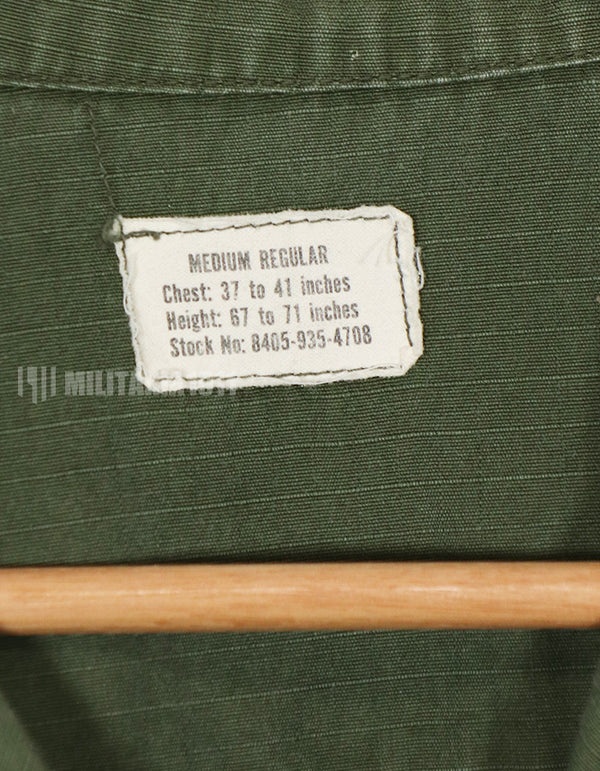 実物　1968年製　4th Model ジャングルファティーグ M-R パッチレストア　中古品