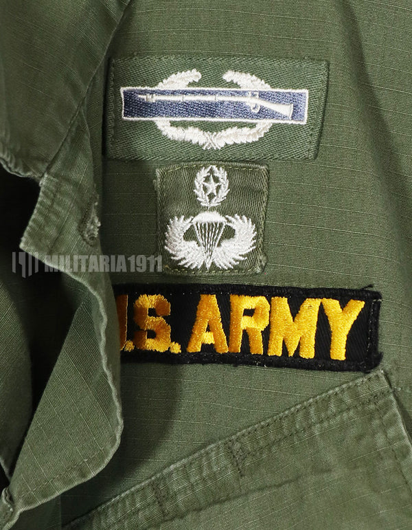 実物　1968年製　4th Model ジャングルファティーグ M-R パッチレストア　中古品
