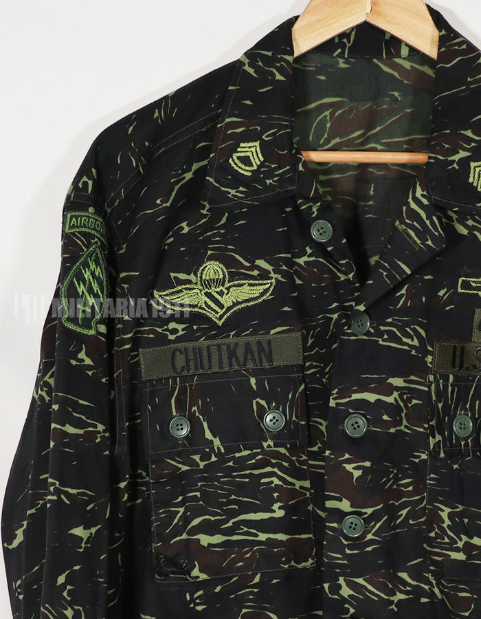 実物　実物　1970年代　タイ製　タイガーストライプ　シャドウタイガー　ジャケット　未使用品　A