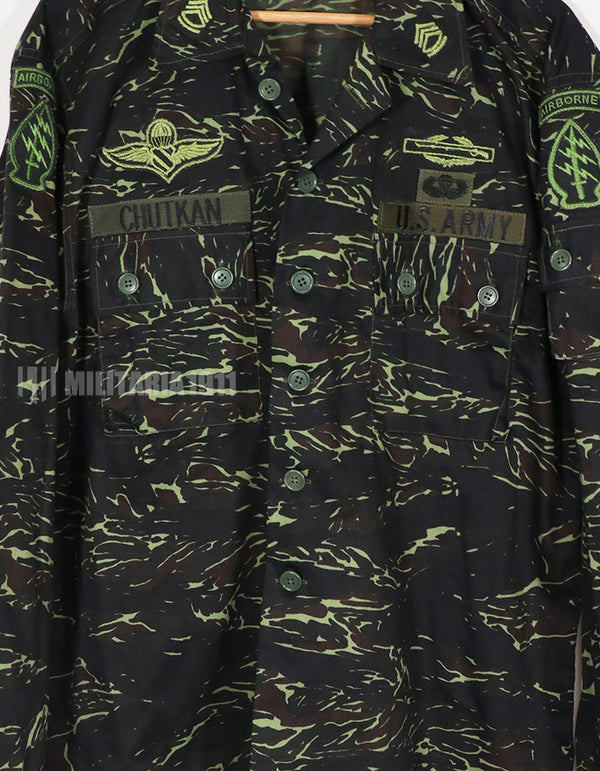 実物　実物　1970年代　タイ製　タイガーストライプ　シャドウタイガー　ジャケット　未使用品　A