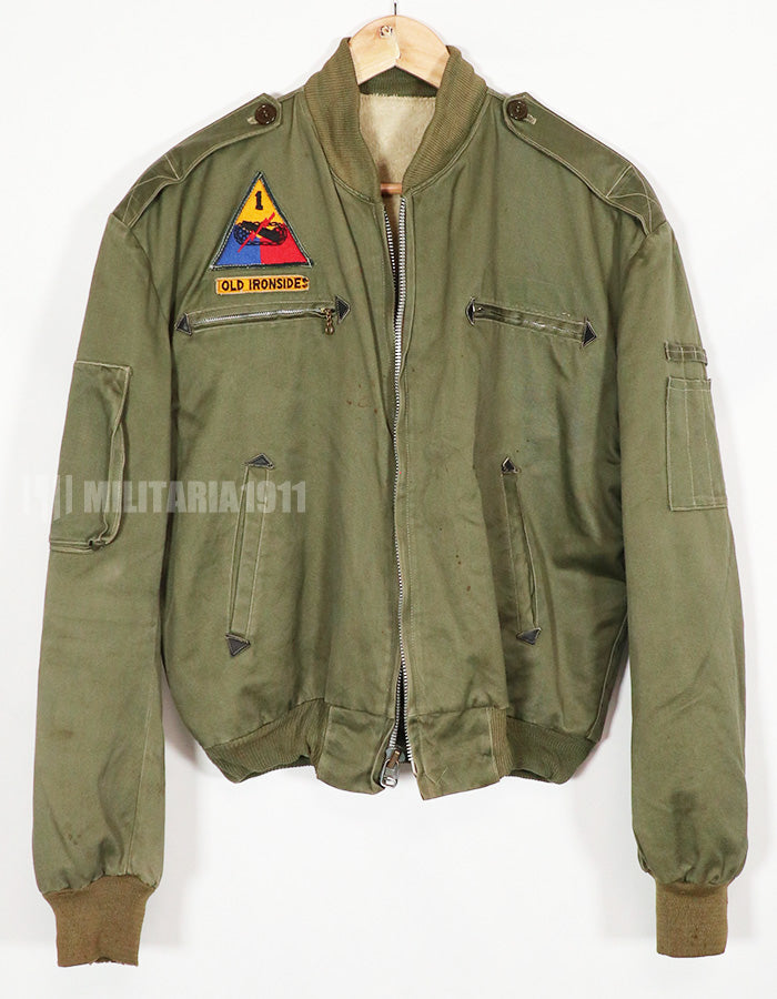 20世纪50年代本地制造的油罐车夹克，二手，有污渍