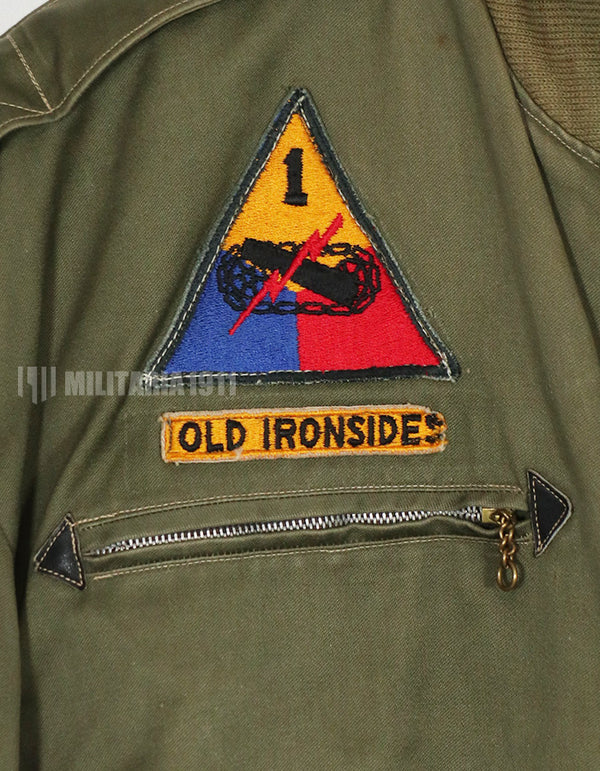 20世纪50年代本地制造的油罐车夹克，二手，有污渍