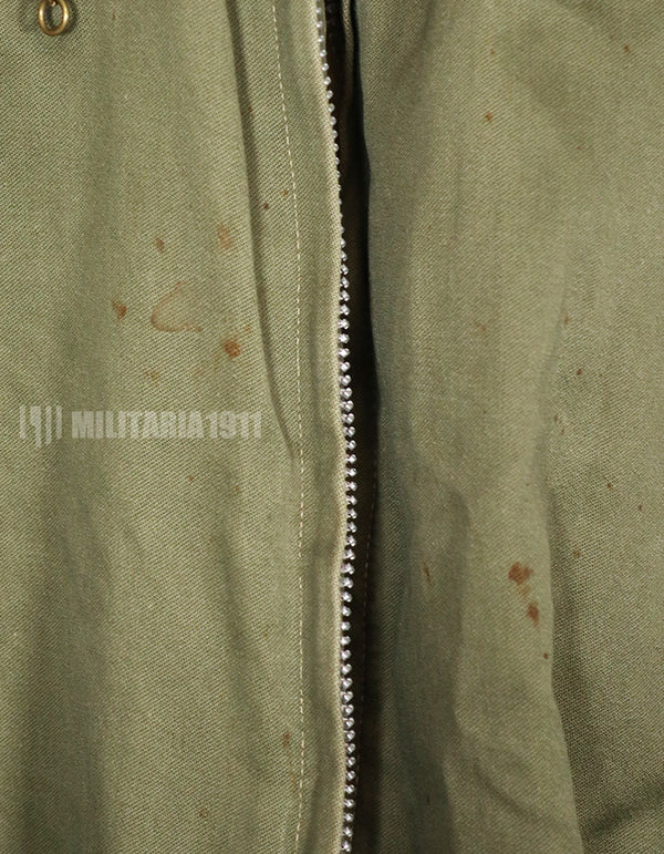 20世纪50年代本地制造的油罐车夹克，二手，有污渍