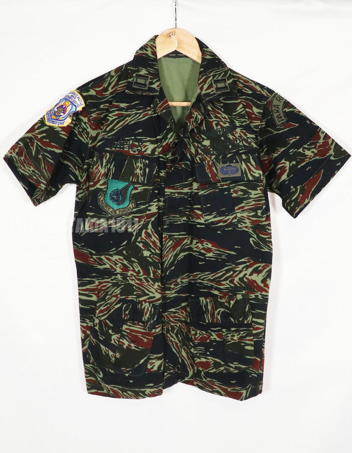 1970年代　タイタイガー　タイガーストライプ　USAF　直接刺繍　テイラーメイド品