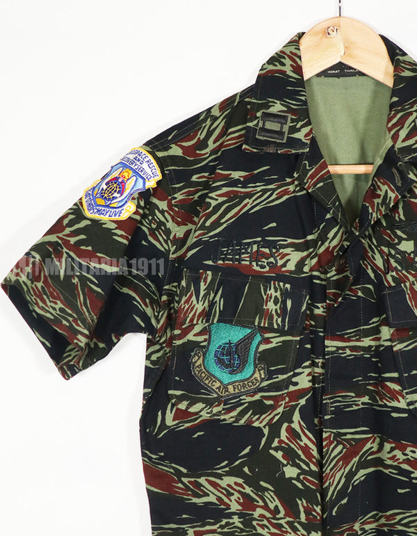 1970年代　タイタイガー　タイガーストライプ　USAF　直接刺繍　テイラーメイド品