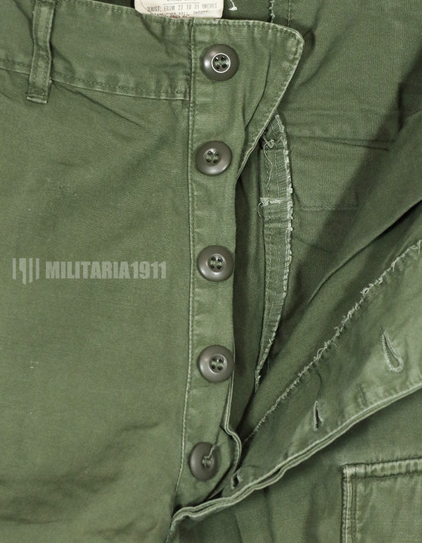 実物　1967年製　ポップリン製　ジャングルファティーグ　パンツ　中古品　状態良い