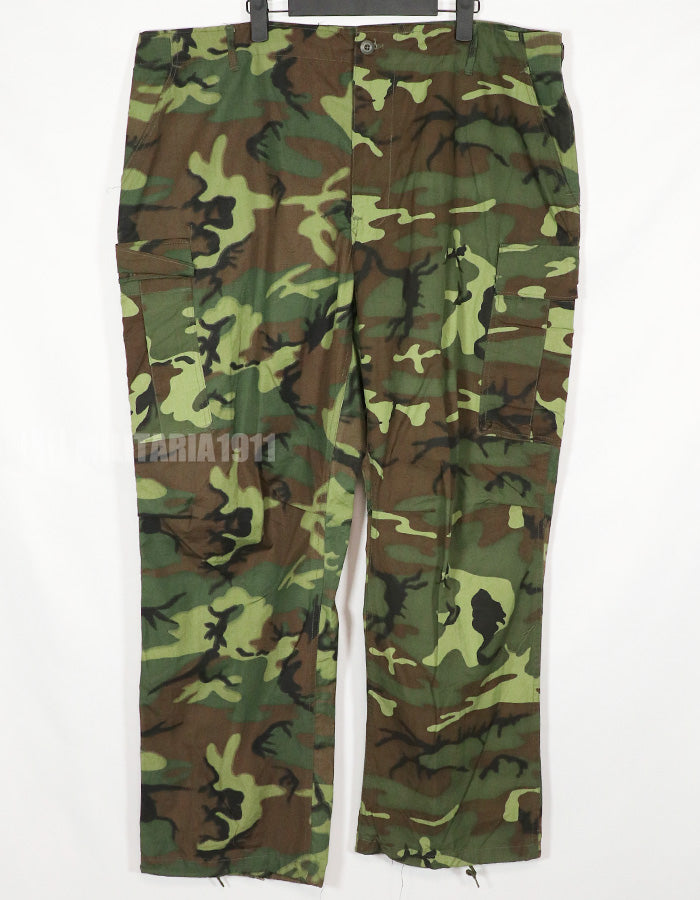 実物　1967年製 ポップリン製　デッドストック　ERDL パンツ　XLサイズ　生地2種類混合　レア品