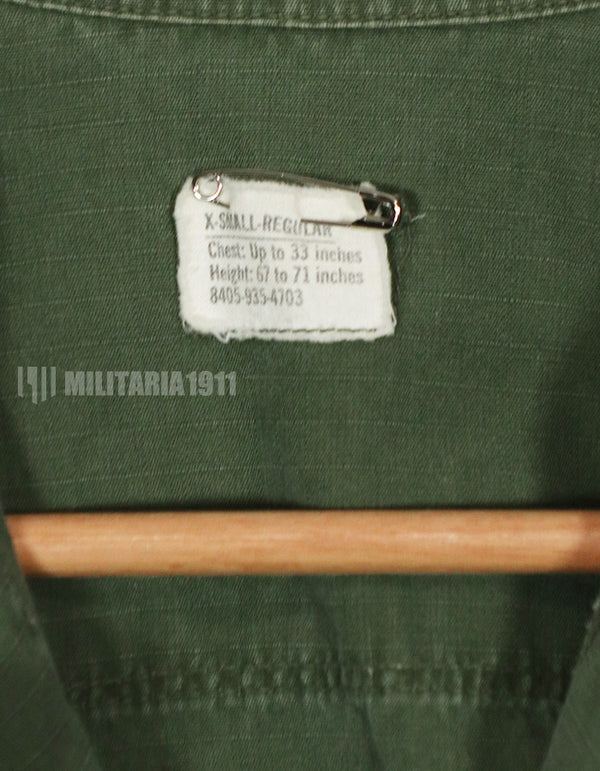 実物　1969年製　4th Model　ジャングルファティーグ　ジャケット　X-Sサイズ　中古品