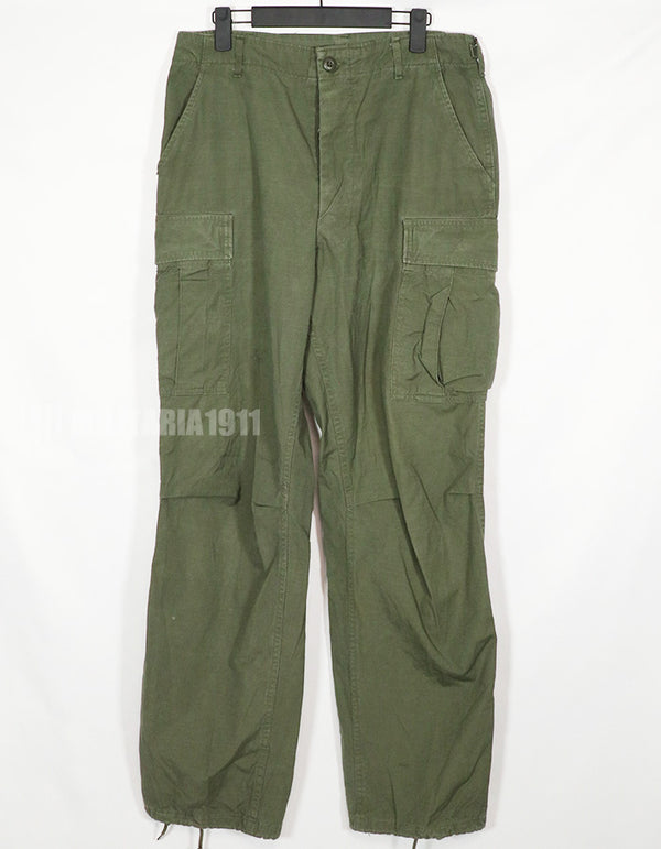 実物　1967年製　リップストップ　4th Model ジャングルファティーグパンツ M-L 中古品