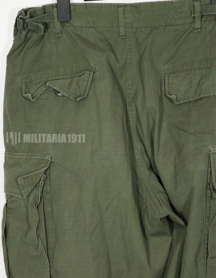 実物　1967年製　リップストップ　4th Model ジャングルファティーグパンツ M-L 中古品
