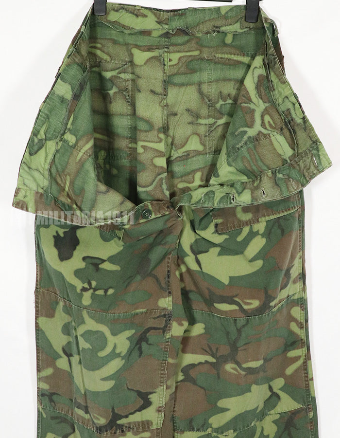 実物　ポップリン製　ERDL ARVN ユーティリティパンツ　大きめサイズ　中古品