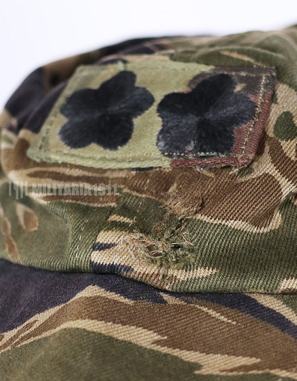 Real Fabric Replica Silver Tiger Stripe Baseball Cap Size Small