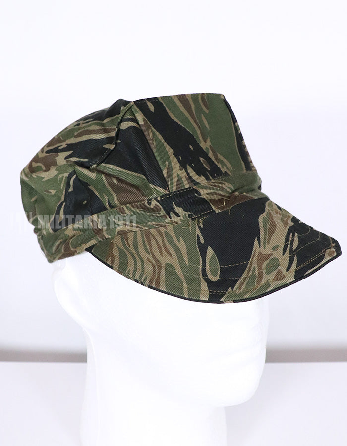 Real Fabric Replica Silver Tiger Stripe Utility Cap Used