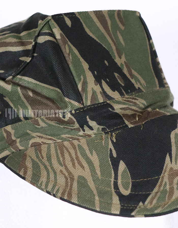 Real Fabric Replica Silver Tiger Stripe Utility Cap Used