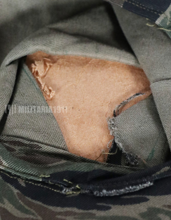 Real Fabric Replica Silver Tiger Stripe Utility Cap Used