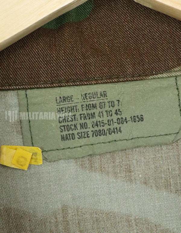 実物　アメリカ陸軍　ウッドランド迷彩　ジャケット　パッチ付き 1990年製