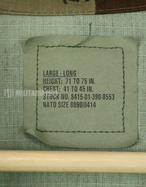 実物　アメリカ陸軍　US Army 29th Infantry Division　ウッドランド迷彩　ジャケット　1999年製