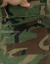 Original USAF NCO Woodland Camouflage Jacket with patch, poor condition, made in 1993.