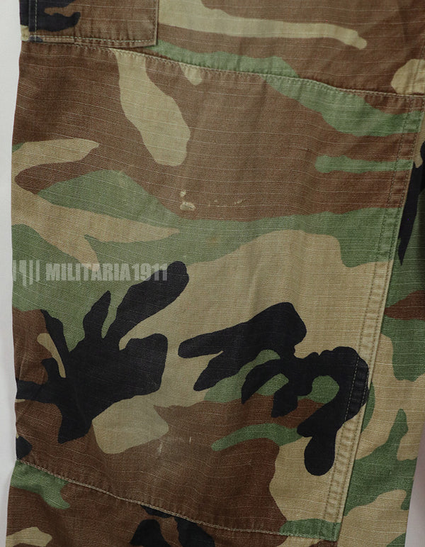 米軍サープラス　ウッドランドパターン迷彩　パンツ　中古品　使用感あり 1995年製