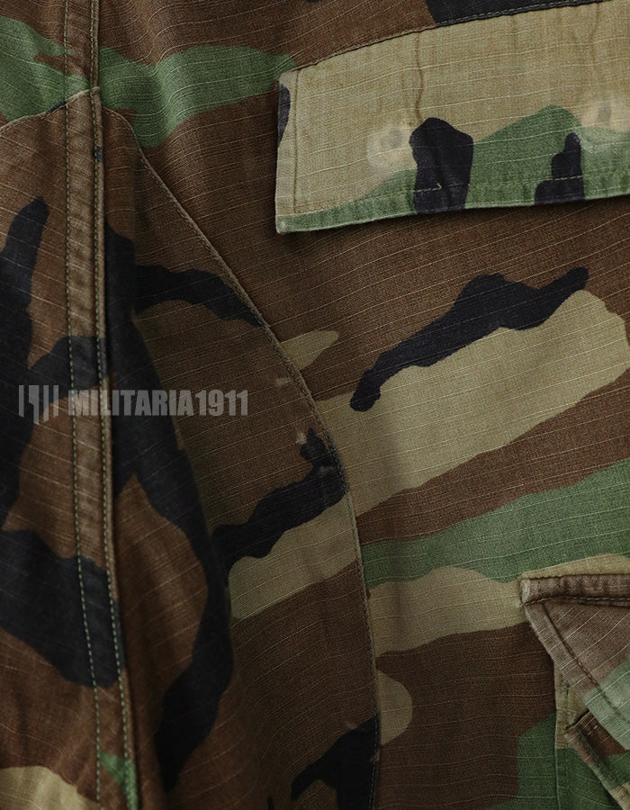 米軍サープラス　ウッドランドパターン迷彩　パンツ　中古品　使用感あり 1995年製