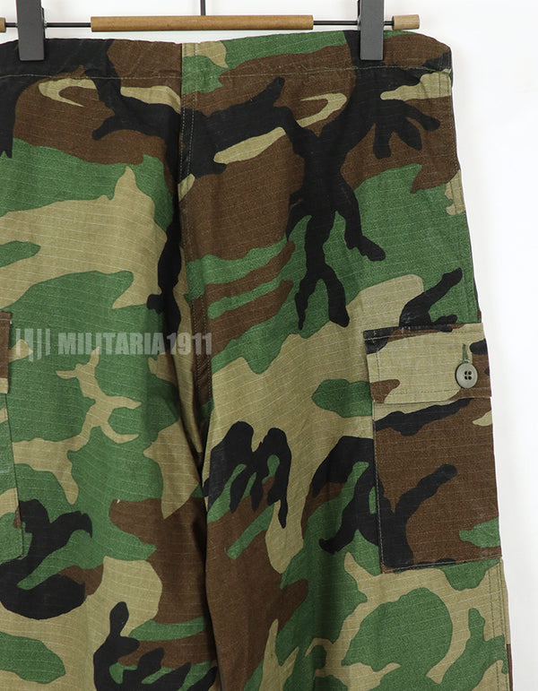 米軍サープラス　女性戦闘服　ウッドランド迷彩　マタニティーパンツ　80年代ロット