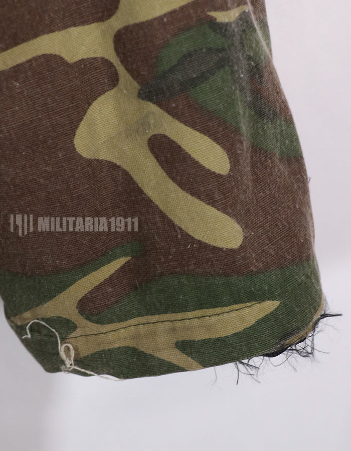 民間品　民製品カモフラージュ　ERDL リーフパターン　ジャケット　汚れあり　メーカー不明