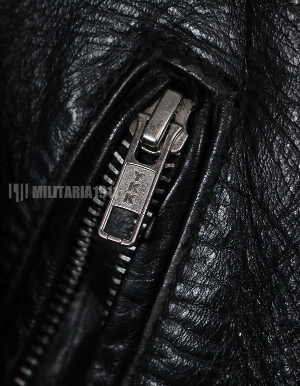 1980年代ロット　Schott製　ダブルライダースジャケット　裏地　MILITARIA 1911 ゴールドタイガー生地