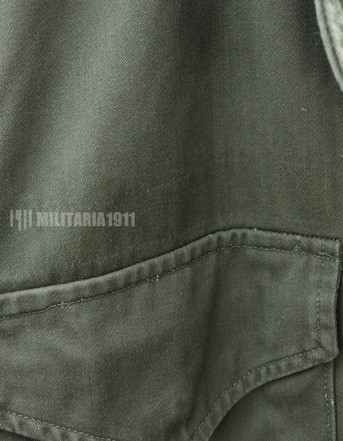 アメリカ軍　M65　フィールドジャケット　ラベルなし　汚れあり　ライナーなし