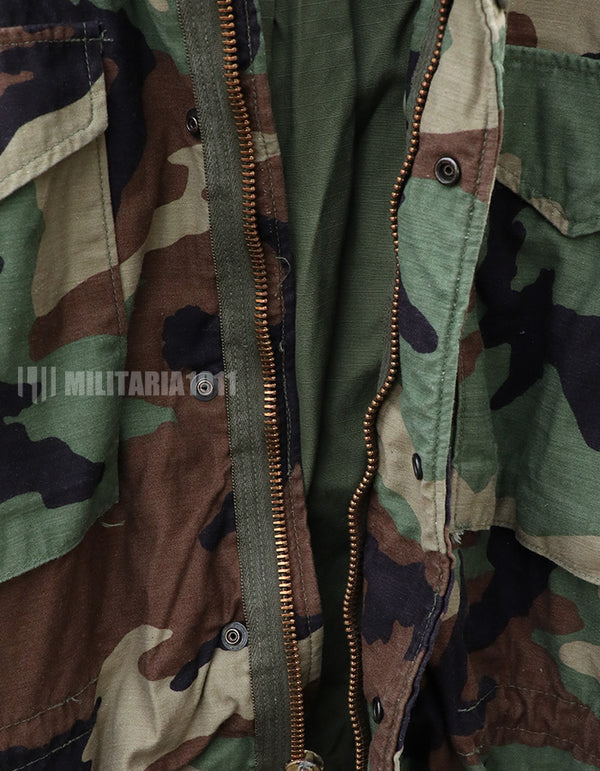 アメリカ軍　M65フィールドジャケット　ウッドランド迷彩　1983年製 B