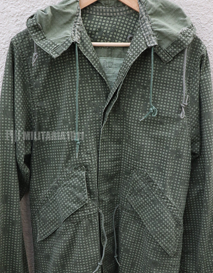 アメリカ軍　ナイトカモフラージュ　デザート　パーカー　1989年製　小さいサイズ