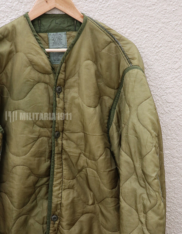 アメリカ軍　M65 フィールドジャケット　ライナー　1988年製　一部破損あり