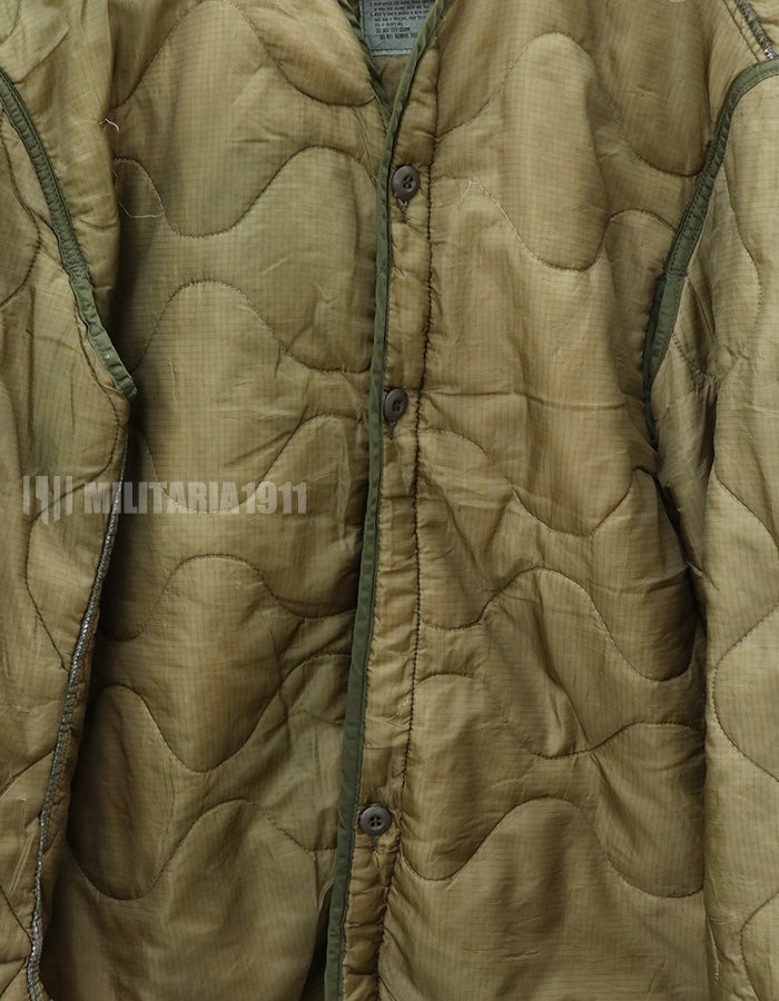 アメリカ軍　M65 フィールドジャケット　ライナー　1988年製　一部破損あり