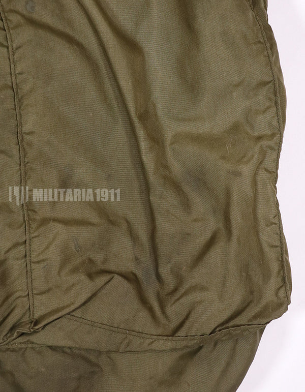 実物　米軍放出品　80年代　ヘルメットバッグ　状態悪い　汚れあり　年代タグ読めない