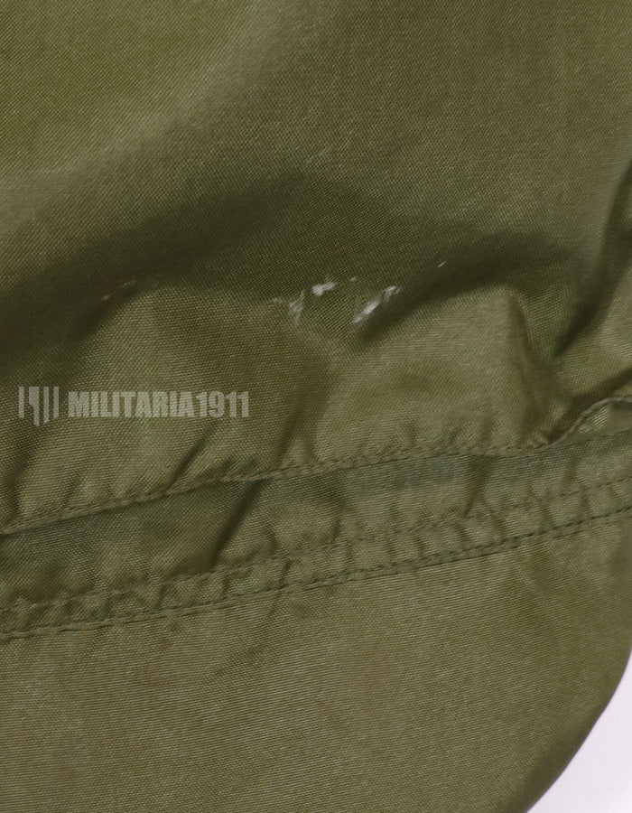 Original U.S. Air Force helmet bag, made in 1976, zipper closure not available, used.