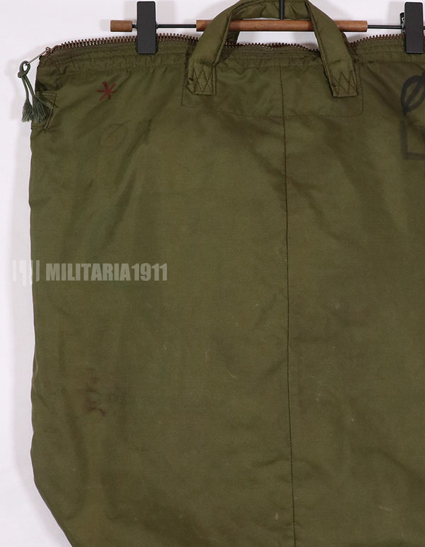 実物　米軍放出品　1984年製　アメリカ空軍　ヘルメットバッグ　汚れ・文字あり
