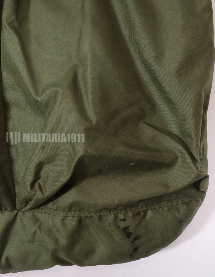 実物　米軍放出品　91年製　ヘルメットバッグ　汚れあり　中古品