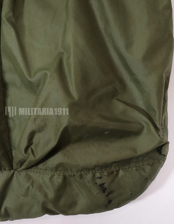 実物　米軍放出品　91年製　ヘルメットバッグ　汚れあり　中古品