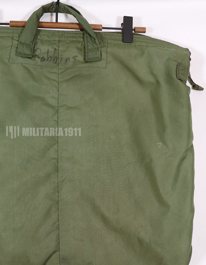 実物　米軍放出品　91年製　ヘルメットバッグ　汚れあり　中古品