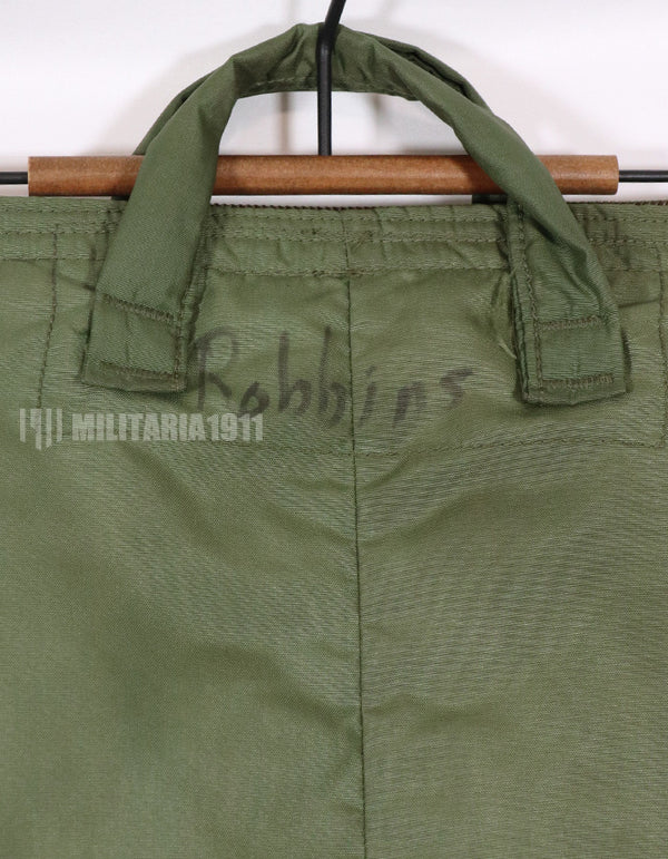 実物　米軍放出品　91年製　ヘルメットバッグ　汚れあり　中古品