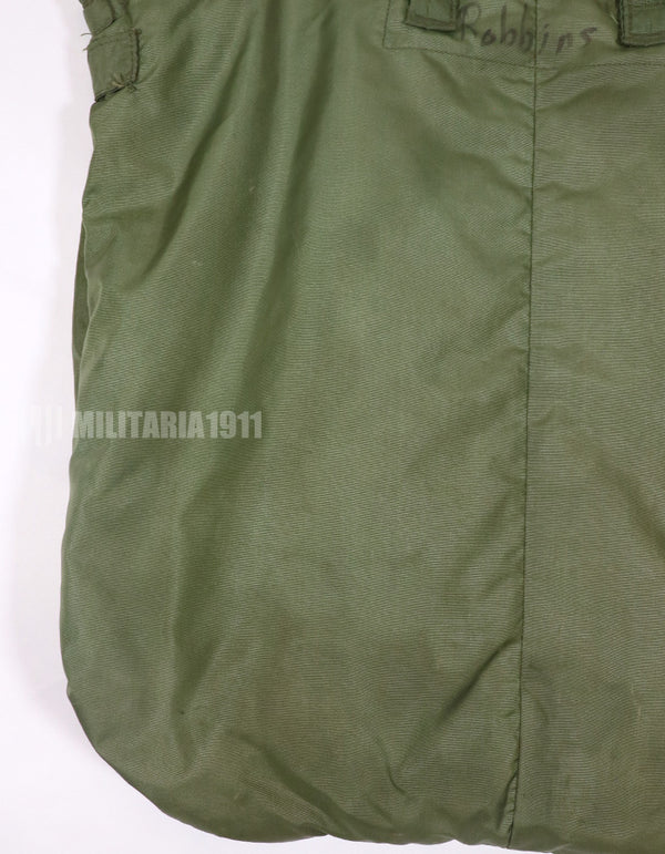 実物　米軍放出品　91年製　ヘルメットバッグ　汚れあり　中古品