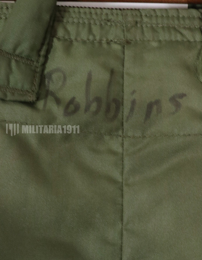 実物　米軍放出品　91年製　ヘルメットバッグ　汚れあり　中古品