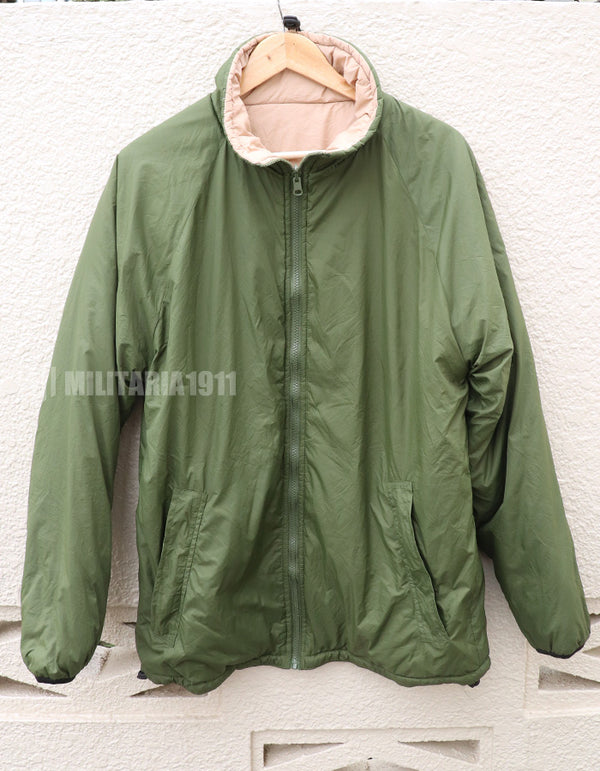 イギリス軍　サーマルリバーシブルジャケット　オリーブ/サンド　防寒着　中古品