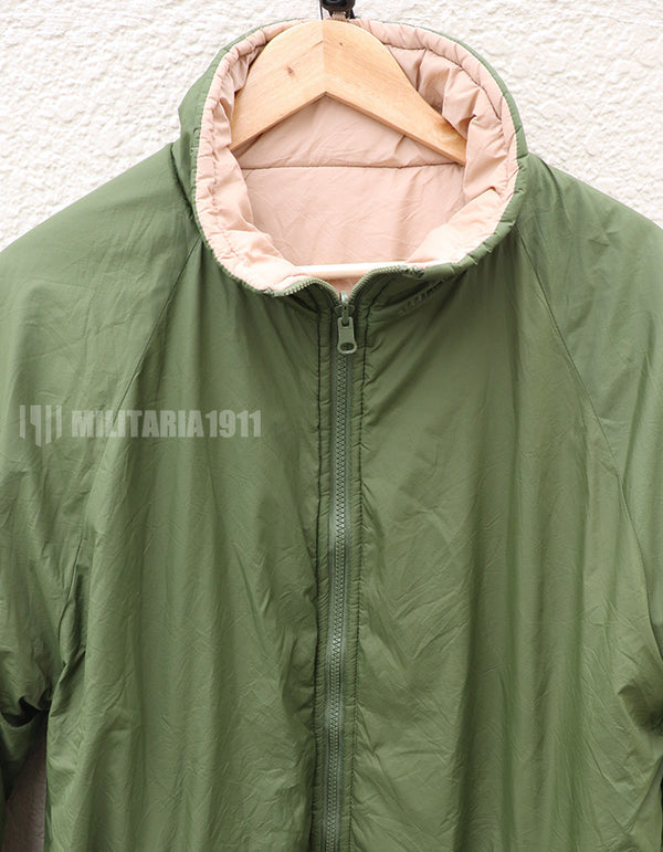 イギリス軍　サーマルリバーシブルジャケット　オリーブ/サンド　防寒着　中古品