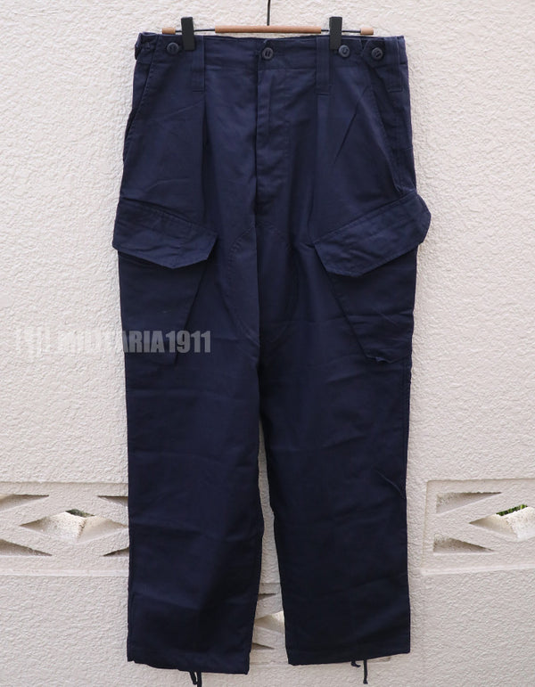 イギリス軍　Royal Navy Combat Trousers Navy Blue　パッチ付き　中古品