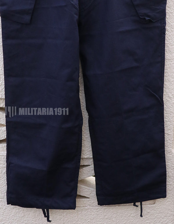 イギリス軍　Royal Navy Combat Trousers Navy Blue　パッチ付き　中古品
