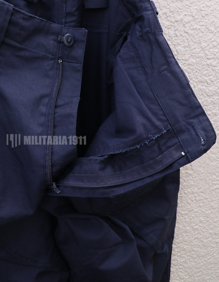 イギリス軍　Royal Navy Combat Trousers Navy Blue　パッチ付き　中古品